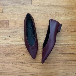 Vince Burgundy Flats